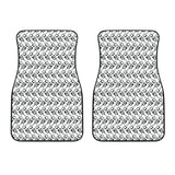 Engine Piston Pattern Print Design 03 Front Car Mats