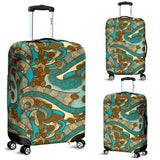 Coffee Bean Pattern Graphic Ornate Luggage Covers