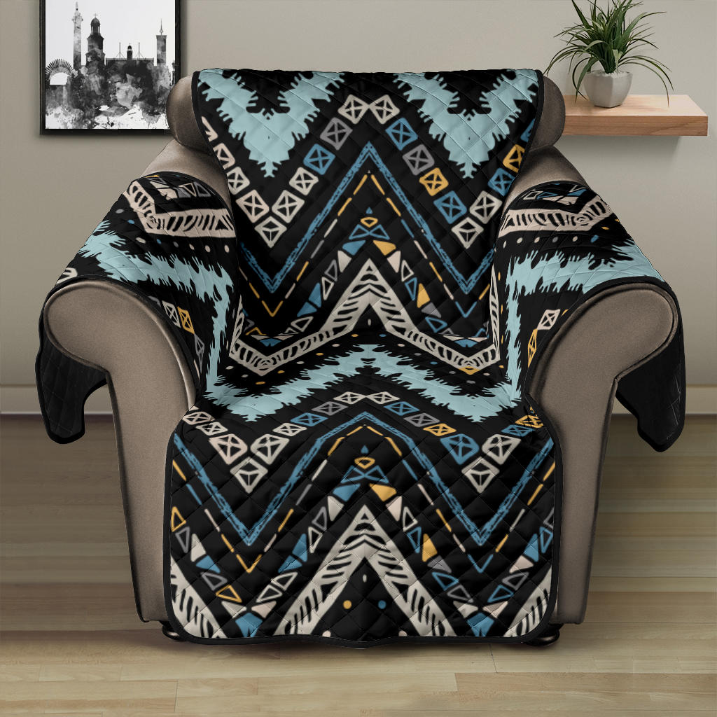 Zigzag Chevron African Afro Dashiki Adinkra Kente Recliner Cover Protector