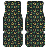 Horseshoes Pattern Print Design 04 Front and Back Car Mats