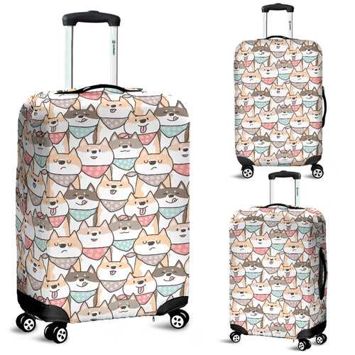 Shiba Inu Pattern Luggage Covers