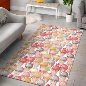 Ice Cream Cone Pattern Area Rug