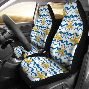 Starfish Pattern Universal Fit Car Seat Covers