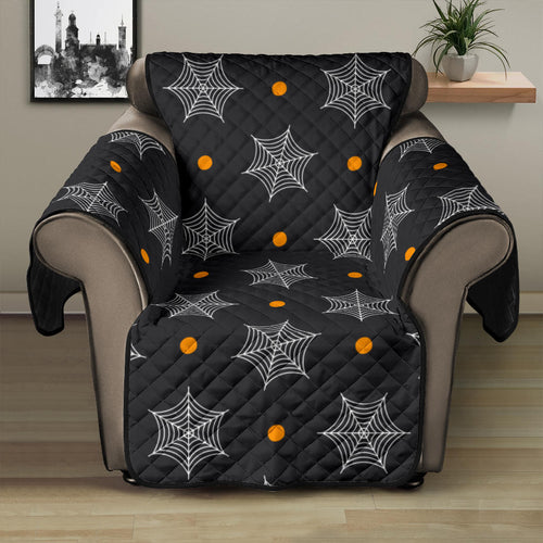 Cobweb Spider Web Pokka Dot Pattern Recliner Cover Protector