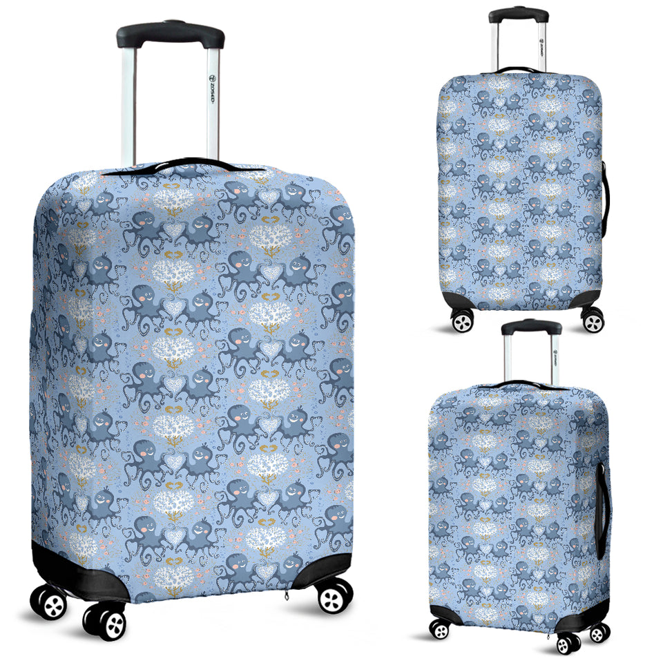 Octopus Heart Pattern Luggage Covers