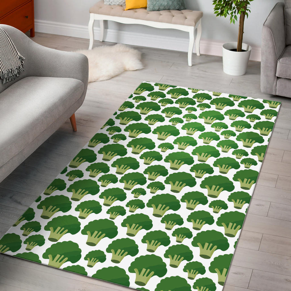 Broccoli Pattern Background Area Rug