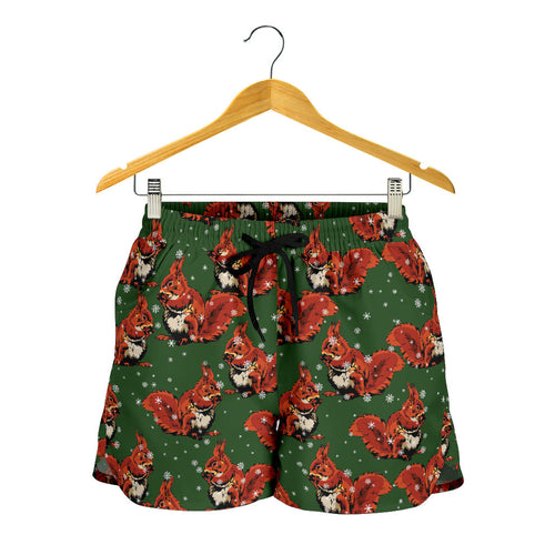 Squirrel Pattern Print Design 03 Women Shorts