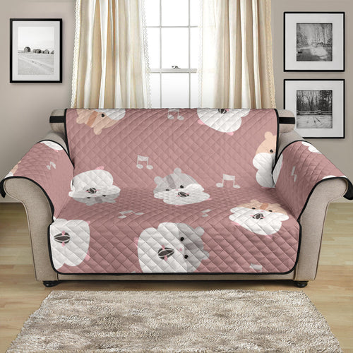 Fat Hamster Pattern Loveseat Couch Cover Protector