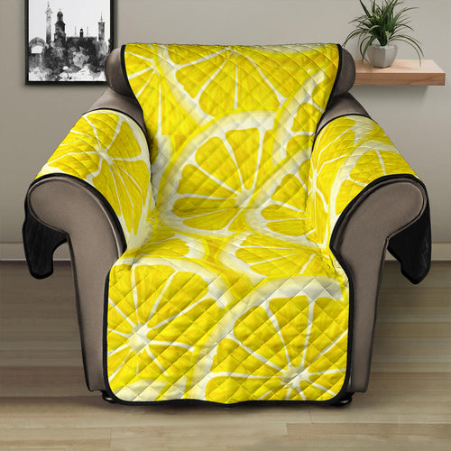 Sliced Lemon Pattern Recliner Cover Protector