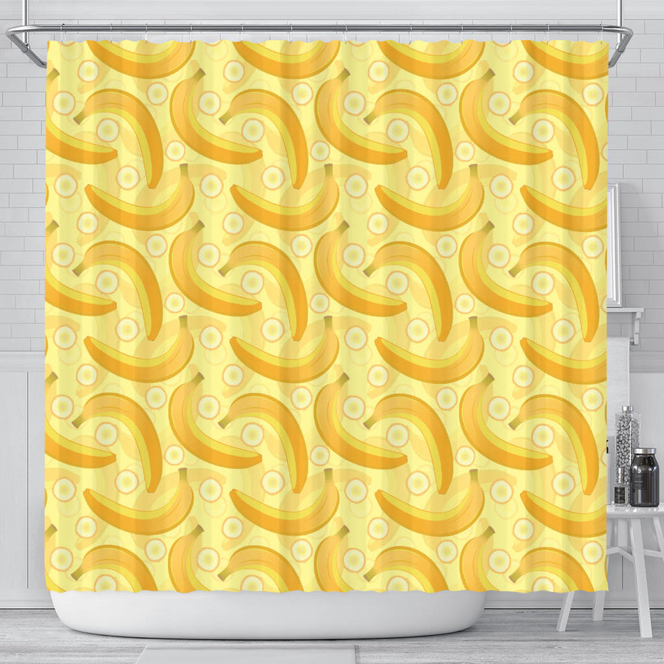 Banana Pattern Shower Curtain Fulfilled In US