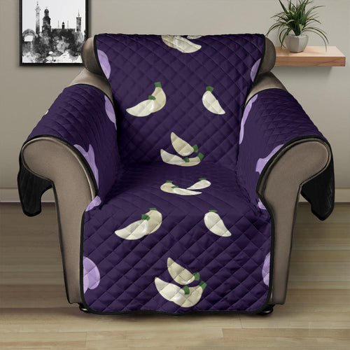 Garlic Pattern Background Theme Recliner Cover Protector