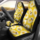 Bee Daisy Pattern Universal Fit Car Seat Covers