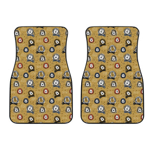 Lion Pattern Print Design 03 Front Car Mats