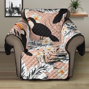 Toucan Theme Pattern Recliner Cover Protector