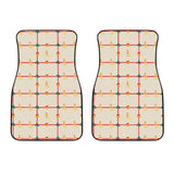 Golden Retriever Pattern Print Design 01 Front Car Mats