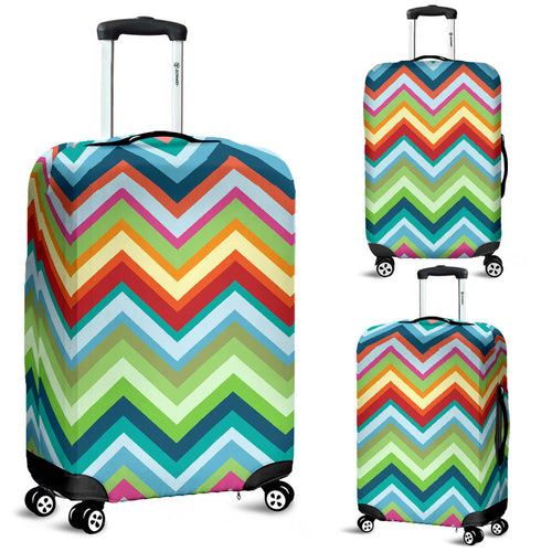 Rainbow Zigzag Chavron Pattern Luggage Covers