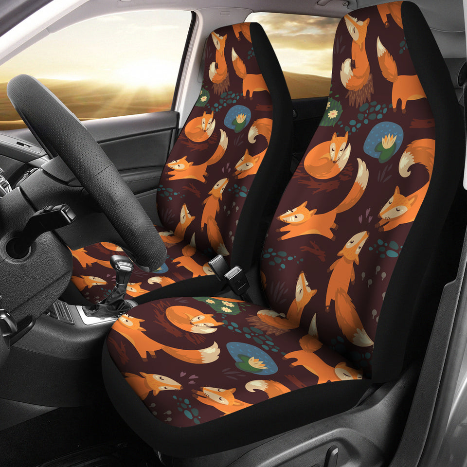 Fox Pattern Universal Fit Car Seat Covers