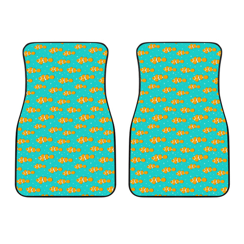 Clown Fish Pattern Print Design 02 Front Car Mats