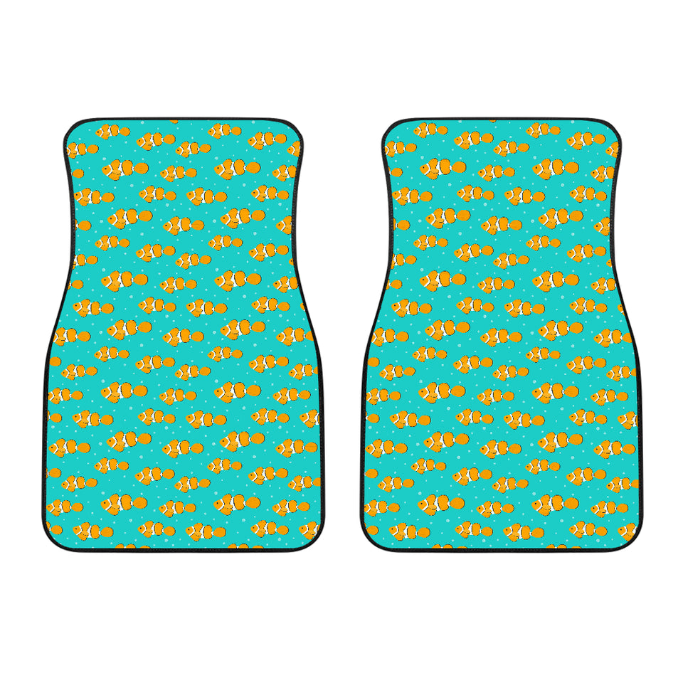 Clown Fish Pattern Print Design 02 Front Car Mats