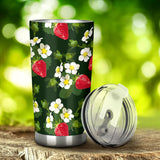 Strawberry Pattern Background Tumbler