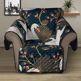 Swan Pattern Recliner Cover Protector