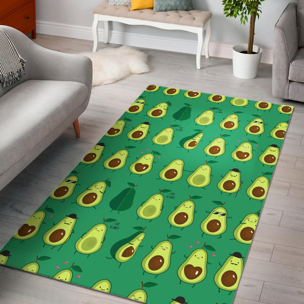 Cute Avocado Pattern Area Rug