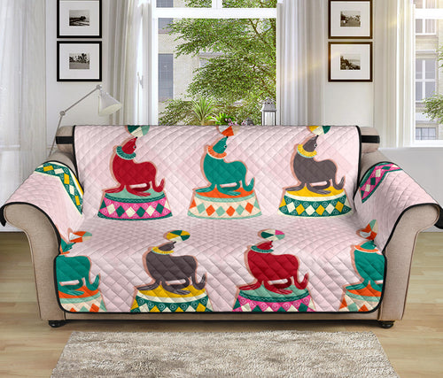 Colorful Sea Lion Pattern Sofa Cover Protector