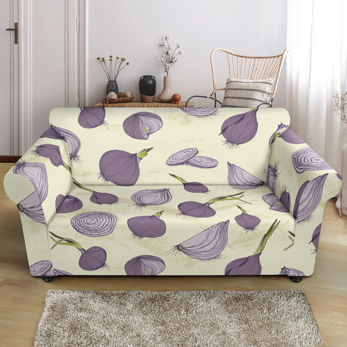 Onion Pattern Set Loveseat Couch Slipcover