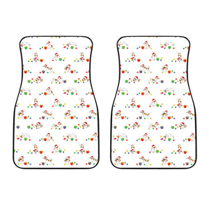 Jack Russel Pattern Print Design 02 Front Car Mats