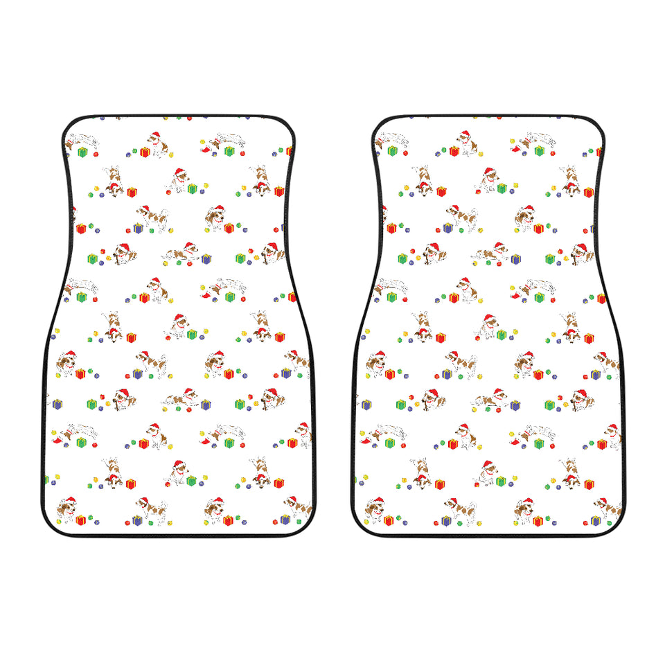 Jack Russel Pattern Print Design 02 Front Car Mats