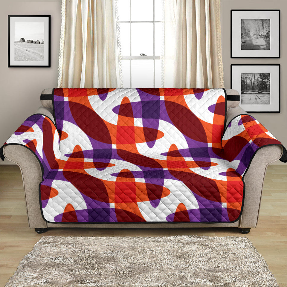 Boomerang Pattern Background Loveseat Couch Cover Protector