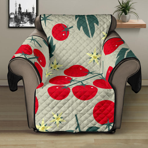 Hand Drawn Tomato Pattern Recliner Cover Protector