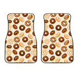 Chocolate Donut Pattern Front Car Mats