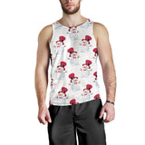 Cute Snowman Pattern Men Tank Top