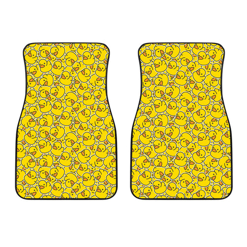 Duck Toy Pattern Print Design 04 Front Car Mats