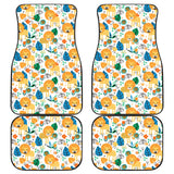 Lion Pattern Print Design 02 Front and Back Car Mats