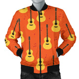 Classice Guitar Music Pattern Men Bomber Jacket