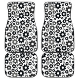 Gear Pattern Print Design 01 Front and Back Car Mats