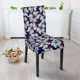 Hibiscus Pattern Print Design 02 Dining Chair Slipcover