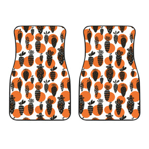 Carrot Pattern Print Design 02 Front Car Mats