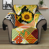 Sunflower Pattern Recliner Cover Protector