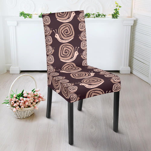 Snail Pattern Print Design 03 Dining Chair Slipcover