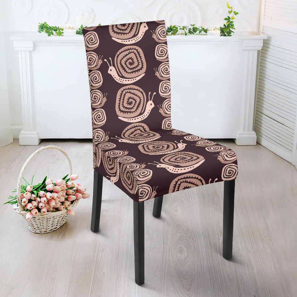 Snail Pattern Print Design 03 Dining Chair Slipcover