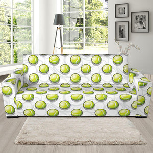 Tennis Pattern Print Design 05  Sofa Slipcover