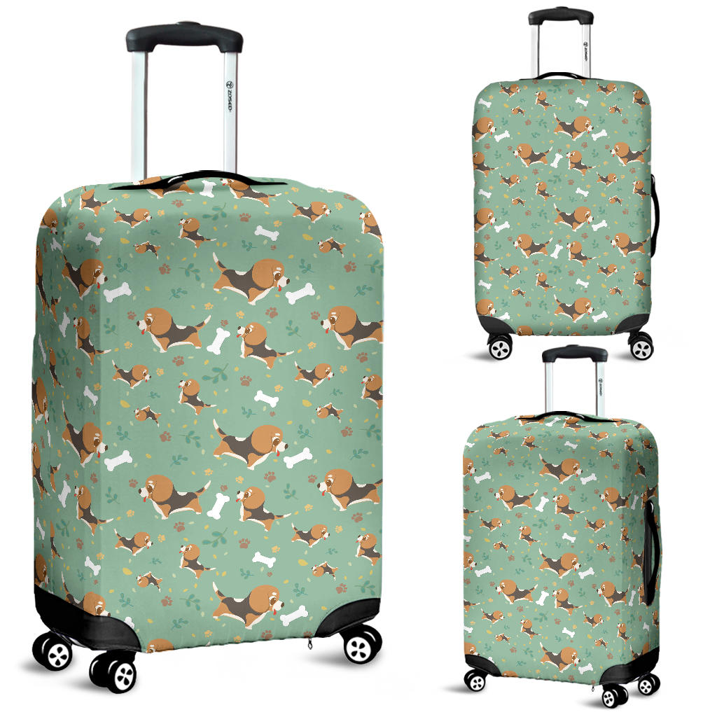 Beagle Bone Pattern Luggage Covers