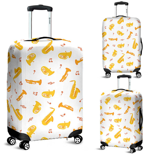 Saxophone Pattern Theme Luggage Covers