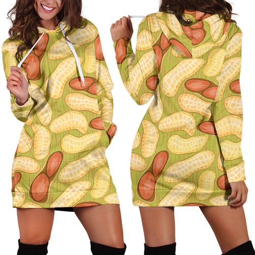 Peanut Pattern Theme Women Hoodie Dress