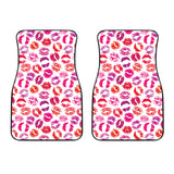 Lips Pattern Print Design 04 Front Car Mats