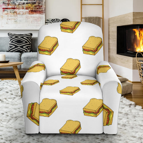 Sandwich Pattern Print Design 04 Recliner Chair Slipcover