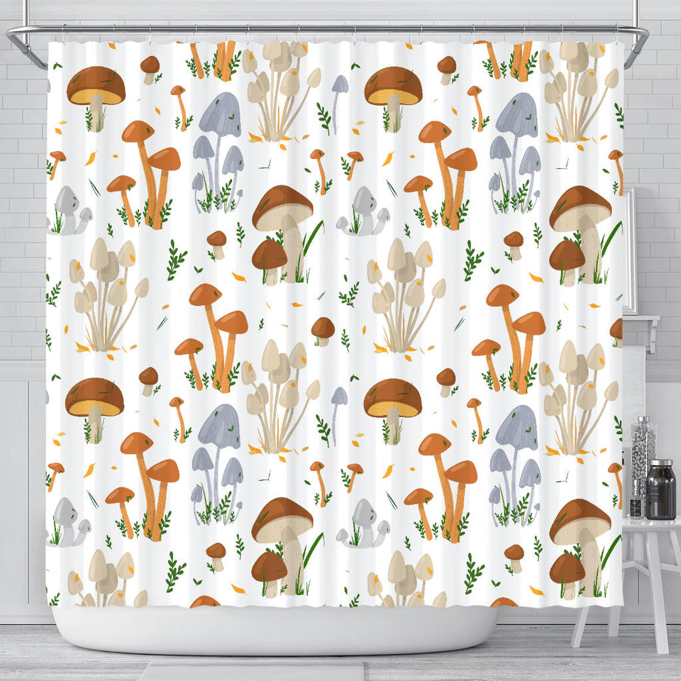 Mushroom Pattern Theme Shower Curtain Fulfilled In US